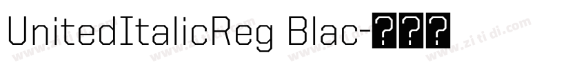 UnitedItalicReg Blac字体转换